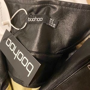 Cut out leather pants